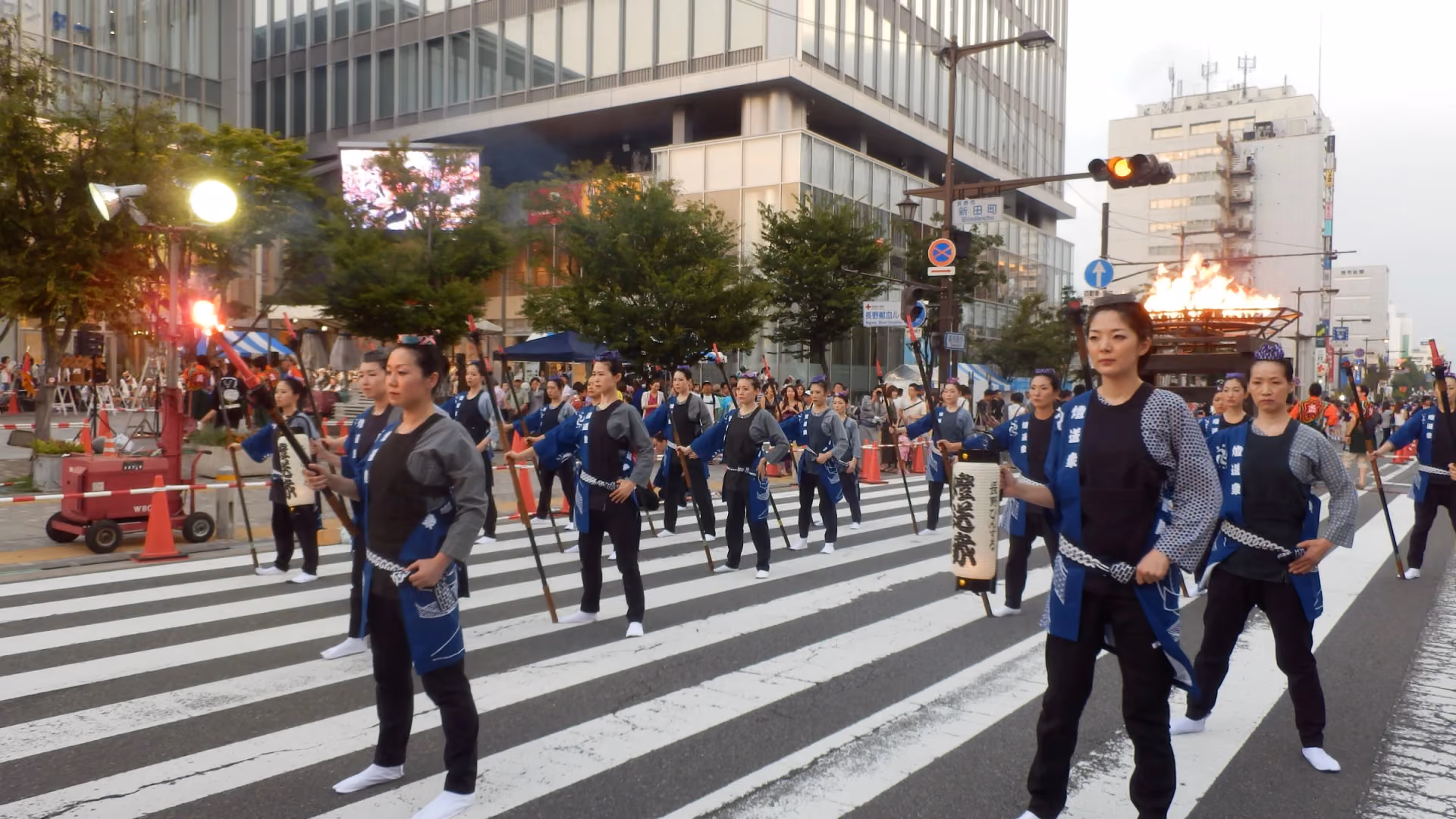 Binzuru Dance on a Street in Nagano