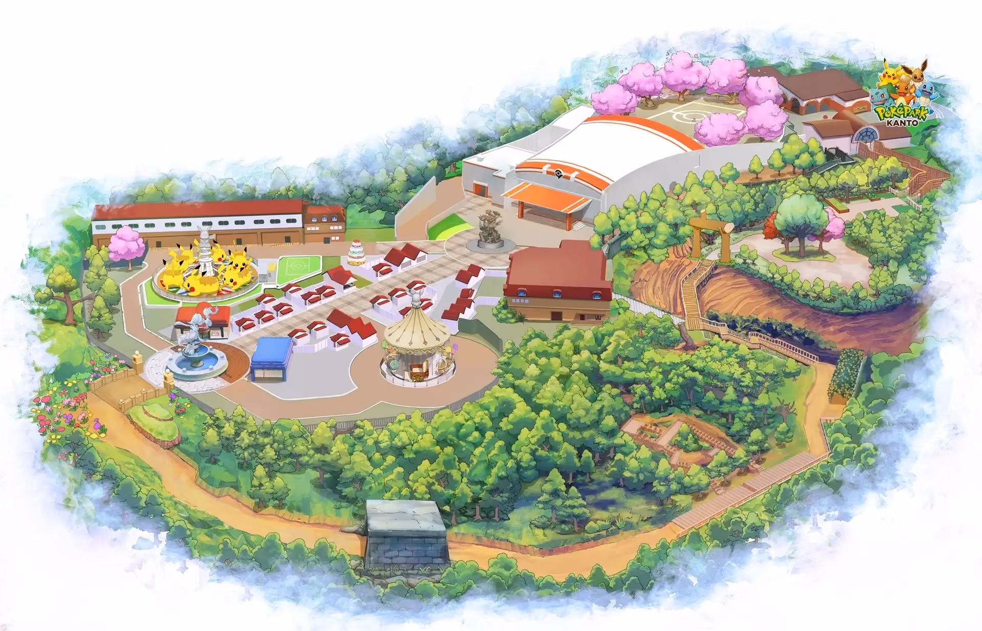 PokéPark Kanto Map