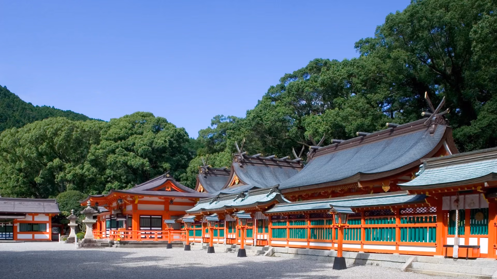 Vermilion Shrine Pavilions, Kumano Hayatama Taisha, Shingu, Wakayama