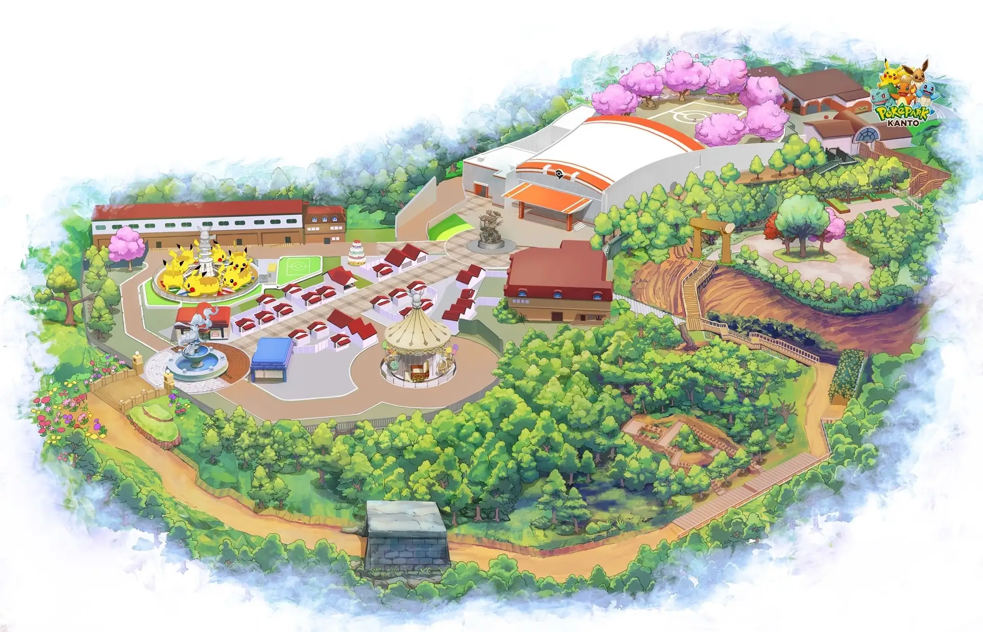 PokéPark Kanto Map
