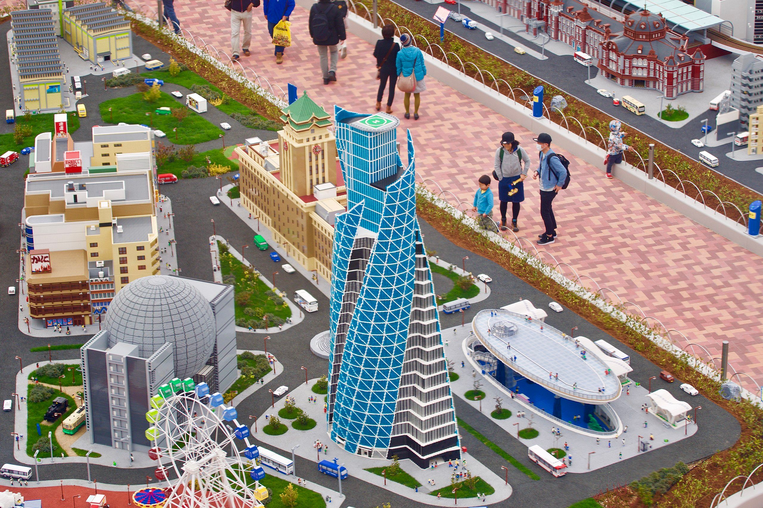 Miniland installation, built with LEGO-bricks in Legoland Japan Resort, Nagoya