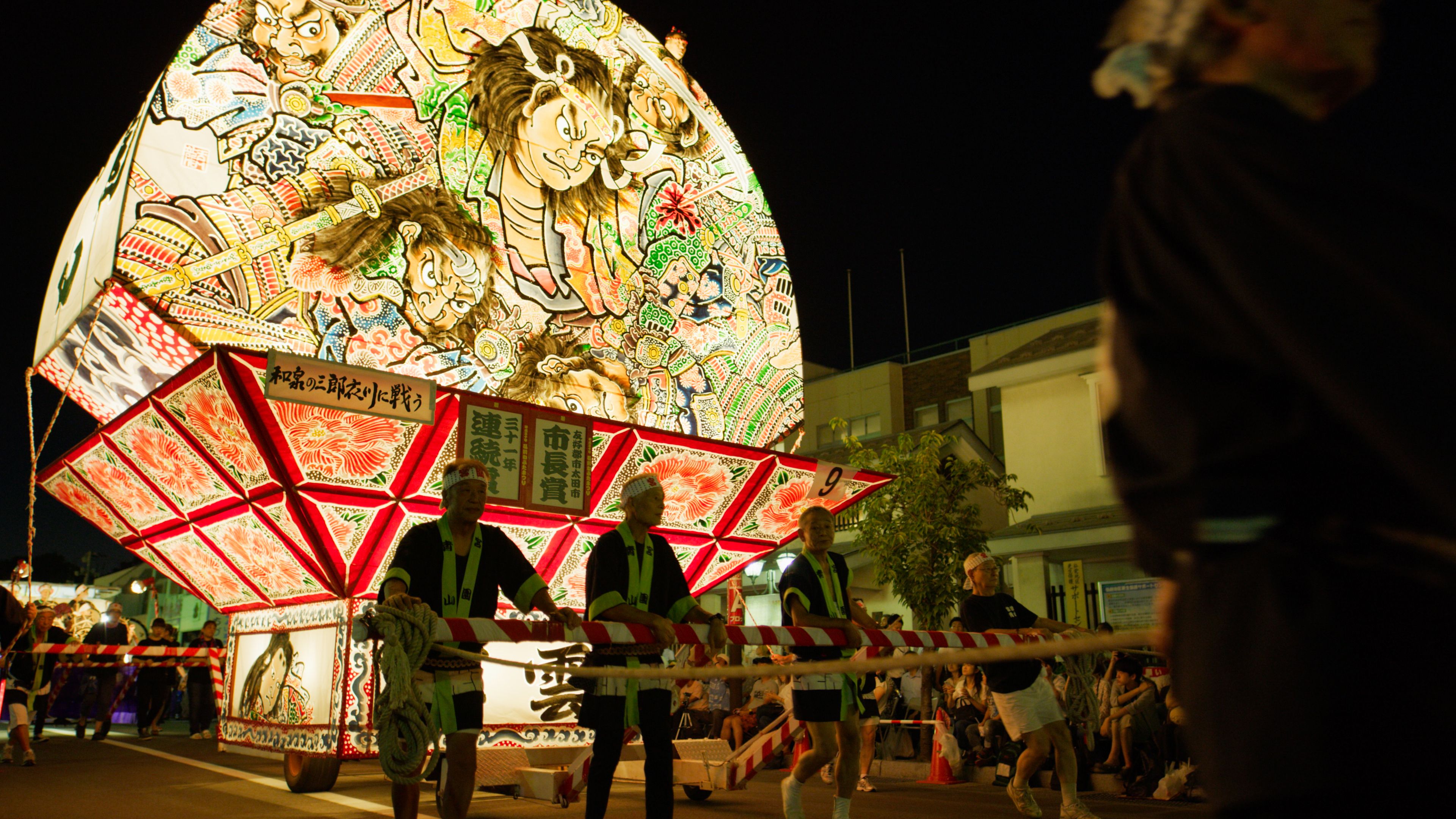A lantern float at the Hirosaki Neputa Festival